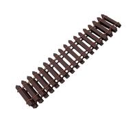 Generic Mini Clôture de Jardin Féerique Décorative, Clôture à Piquets Marron de 35.4 Pouces pour Accessoires de Jardin Féerique