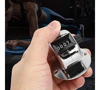 Generic Mini Compteur de Presse Mécanique Portatif pour Les Statistiques D'usine, Compteur Manuel à 4 Chiffres pour Le Comptage des Personnes dans Les Aérodromes, Outil Portatif en Acier Inoxydable