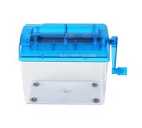 Generic Mini Destructeur de Papier Manuel Portable, Efficace pour Le Bureau et L'école, Manivelle Non électrique, Sûr et Pratique (Blue)