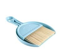 Generic Mini Ensemble Balai Pliant et Pelle à Poussière, Nettoyage Efficace, Table de Bureau pour la Maison, L'école, Le Bureau, Léger et Compact (Blue)