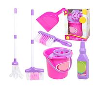 Generic Mini Ensemble de Nettoyage pour Enfants, Kit de Jouets éducatifs pour Faire Semblant de , pour Tout-Petits (Colorful)
