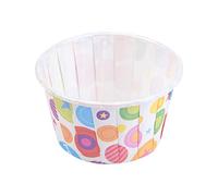 Generic Mini Gobelets Ronds pour Pâtisserie, 100 Pièces, Doublures de Cupcake élégantes pour Fêtes D'anniversaire et de Mariage, en Papier de qualité Alimentaire (pois arc-en-ciel)