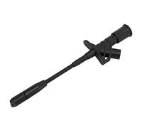 Generic Mini Grabber Clamp/Holder, Cat ⅲ 1000V Maximum 10A J.30019 Test Hook PA Isolation Cover avec Socket Banane de 4 Mm pour Réparer le Circuit de Voiture (BLACK)
