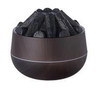 Generic Mini humidificateur à charbon de bois simulé avec veilleuse et brumisateur d'air super silencieux Design grain de bois Affichage 300 ml Bureau personnel pour chambre à coucher, bureau à