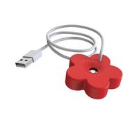Generic Mini Humidificateur USB, Mini Humidificateur en Forme de Fleur 1,5 W 5 V pour le Bureau (rouge)