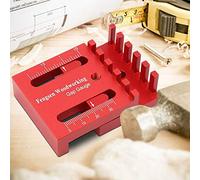 Generic Mini Jauge D'écart pour le Travail du Bois, Mesure de Profondeur de Haute Précision, Règle en Dents de Scie pour les Passionnés de Menuiserie, Ingénieurs Architectes, Alliage D'aluminium Rouge
