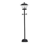 Generic Mini Lampadaire LED pour Maison de Poupée, échelle 1/12, Lampadaire Noir pour Maison de Poupée en Métal et en Verre - Miniature Idéal pour de