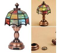 Generic Mini Lampe de Maison de Poupée, Alliage coloré en Plastique, Accessoire de Simulation LED pour Décoration de Maison de Poupée, Conception Légère à L'échelle 1:12