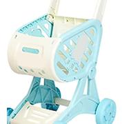 Generic Mini Les Jouets de Panier avec des Jouets de Cuisine Coupés de Cuisine Poignée Lisse pour éducation, Faites Semblant de des Muscles Abdominaux (Blue)