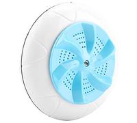 Generic Mini Machine à Laver à Ultrasons Portable pour les Voyages et le Linge des Enfants, Conception Compacte et Muette, Nettoie 1KG, Facile à Transporter (BLUE)