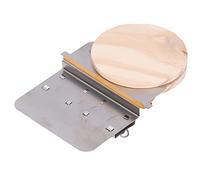Generic Mini Machine à Repriser, Outil de Tissage Portable et Durable pour la Maison, Kit de Métier à Tisser en Pin en Acier Inoxydable 1 Pièce pour les Amateurs de Travail Manuel (Inox + bûches)