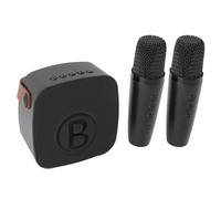 Generic Mini-Machine Karaoke, Puissant karaoké Chantant Haut-Parleur Professionnel Portable Electronics for Party (Double Microphone)