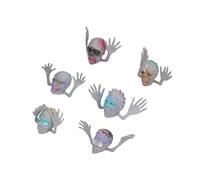 Generic Mini Marionnettes à Doigt Monstre, Jouets Interactifs Effrayants et Amusants pour Halloween pour Enfants, 6 Marionnettes à Main pour Raconter des Histoires Effrayantes ou Accessoires de Fête