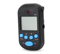 Generic Mini Métronome Numérique M50 Professionnel Beat Tap Tempo Métronome pour Musiciens étudiants Plastique Noir Blanc Bleu 5.5x3.2x3.5 Cm (BLACK)
