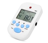 Generic Mini Métronome Tempo Numérique Beat Tap Métronome Multifonctionnel pour Guitaristes et Pianistes Plastique Blanc 5.5x3.2x3.5 Cm (WHITE)