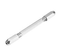 Generic Mini Micro Perceuse à Cardan Manuelle, Pince Serrée pour le Perçage du Bois, Broche de Mandrin 0-3mm, Outil de Torsion Manuel pour Amateurs en Acier Blanc