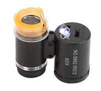 Generic Mini Microscope Portable 60x avec Fonction LED D'imagerie Claire pour L'identification des Pièces de Monnaie et des Billets de Banque, Conception Compacte 1 unité (#3)
