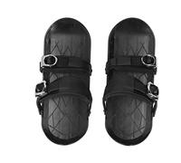 Generic Mini Patins de Ski avec Fixations, Ajustement Universel pour Adultes, Se Fixe aux Chaussures d'hiver et aux Bottes de Ski, Skis Portables pour Parcs à Neige, Sentiers et Pistes, Noir