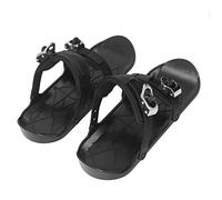 Generic Mini Patins de Ski Skis Courts en Nylon ABS avec Fixation Réglable Taille Unique pour Les Tailles US 5 à 14 Légers Portables pour Adultes sur Les Sentiers de Neige, Les Parcs de Cross-Country