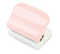 Generic Mini Perforateur de Papier à 5 Trous pour Systèmes de Reliure de Dossiers, Perforateur de Poche Polyvalent pour les Projets de Bricolage, Construction en Fer ABS Longue Durée (Rose