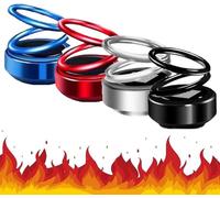 Generic Mini radiateur cinétique portable, radiateur solaire rotatif automatique à double anneau, Rotation à 360 DegréS, Pour VéHicules, Salons, Salles De Bains (4pcs)