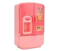 Generic Mini Réfrigérateur Jouet, Petit Chef Jouet ABS Matériel Partition Interne Stockage pour Enfant pour Enfant (Pink)