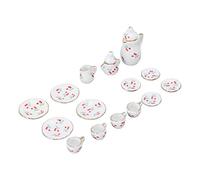 Generic Mini Service à thé pour Maison de Poupée, Accessoires de Cuisine en Céramique de Simulation pour Les Amateurs de Maison de Poupée, Sûrs et Durables pour Noël, Le Nouvel an, Les Cadeaux (B)