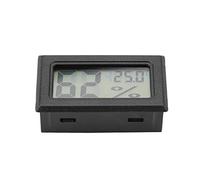 Generic Mini Thermomètre Hygromètre pour Moniteur Précis de Température et d'humidité, Noir, Idéal pour les Incubateurs de Reptiles et le Bureau (BLACK)