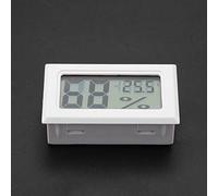 Generic Mini Thermomètre Numérique Hygromètre Moniteur de Température d'humidité avec écran LCD pour Incubateurs de Réservoirs de Reptiles Plastique Noir Taille Compacte (WHITE)