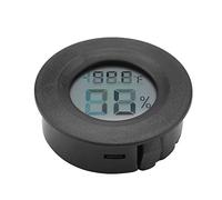 Generic Mini Thermomètre Numérique LCD pour Reptiles, Hygromètre, Température et humidité Durables pour Compteurs D'affichage de Terrarium de Reptiles, 1 Ensemble (BLACK)