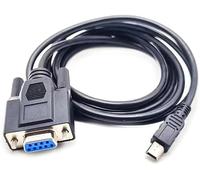 Generic Mini USB vers DB9 Femelle Câble Série Mini T USB 5 broches vers port COM 9 broches RS232 Câble clignotant 1 m