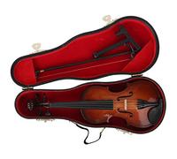 Generic Mini Violon Exquis, Modèle D'instrument de Musique pour les Amateurs de Musique, Bois de Haute qualité, 20cm, Décoration de la Maison