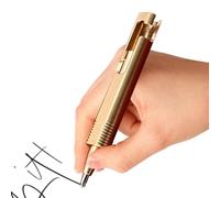 Generic Minis Metal - Stylos à bille, petit laiton, petits stylos d'écriture, mini en acier inoxydable, mini en aluminium | Stylos à bille courts en laiton, outils d'écriture en laiton pour l'école