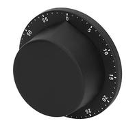 Generic Minuterie de Cuisine de Chef, Horloge à échelle Claire, Sonnerie Forte pour Les Professionnels Ayant des Besoins Spéciaux, en Acier Inoxydable 304 (Black)