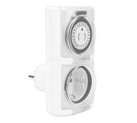 Generic Minuterie D'extérieur, Interrupteur Mécanique étanche IP44 pour Lumières, Minuterie de 24 Heures sans Effort pour une Utilisation dans le Jardin
