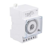 Generic Minuterie Mécanique, Synchronisation Précise du Cycle de 24 Heures avec Bouton de Réglage Facile, Coque Ignifuge en PC pour Un Usage Industriel Domestique