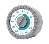 Generic Minuteur Visuel, Outil de Gestion Du Temps, élégant et Portable, Mécanique, pour La Cuisine, La Maison, La Salle de Classe et Les Tâches M, Gris
