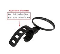 Generic Miroir de Cyclisme Convexe, Rétroviseur de Cyclisme, Tige Flexible Rotative à 360 Degrés Résistante aux Rayures pour Support de Vélo (Comme montré)