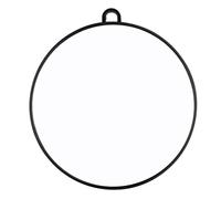 Generic Miroir Salon Miroir de Maquillage Miroir Portatif Miroir à Main Forme Circulaire Accrocher avec Poignée Convient pour Coiffeur et Maison Diamètre27cm