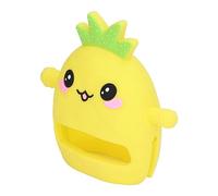 Generic Mitaine de Dentition en Forme de Fruit pour bébé, Réduit le Gonflement, Mitaines de Dentition en Silicone pour bébé Mignon Jaune