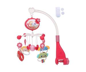 Generic Mobile pour Berceau de bébé avec Télécommande, Projecteur D'étoiles, 400 Mélodies, Jouets Rotatifs pour Aide au Sommeil des Nourrissons (rouge)