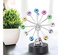 Generic Modèle à Mouvement Perpétuel, Boule Tournante en Plastique, Jouet Rotatif pour Enfants, Décoration éducative de Bureau à Domicile, Poids 227g, 4 Piles AA