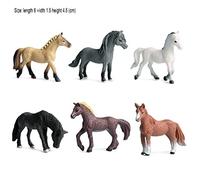 Generic Modèle de Figure D'onglet de Simulation D'émulation avec Jouets de Clôture Jouets pour les Amateurs de Conduite Figures D'états en Plastique pour L'art (Nouveau 10 chevaux + selle cavalière