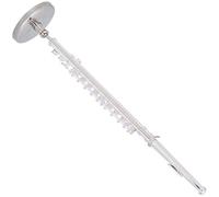Generic Modèle de Flûte Miniature avec Support, Ornement D'instrument de Musique en Cuivre fabriqué à la Main pour les Collectionneurs, 15,3 X 3,2 X,2 Cm