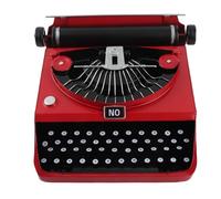 Generic Modèle de Machine à écrire Rétro Vintage, Ornement Décoratif fabriqué à la Main pour la Maison, Le Bureau, Les Amateurs de Vintage, Fer 12,2 X 12,2 X 4,53 Pouces pour Le Salon