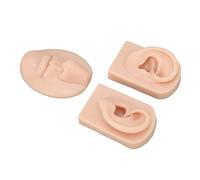 Generic Modèle de Nez et de Bouche en Silicone avec Accessoires de Modélisation D'oreille, Simulation Réaliste D'organes Humains pour la Pratique du Perçage et de la Chirurgie en Silicone/pour