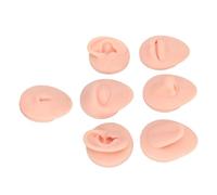 Generic Modèle de Nombril en Silicone, Oreilles, Yeux, Nez, Bouche, Langue, Nombril, Ensemble de Pratique Souple et Flexible de qualité Alimentaire pour Simulation Réutilisable Novice (Peau claire)