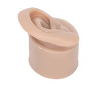 Generic Modèle de Pratique de Perçage d'oreille en Silicone Souple, Compact, Léger, Facile à Utiliser pour Les Exercices de Chirurgie de L'oreille, Couleur de Peau Foncée (Droite)