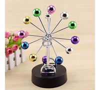 Generic Modèle de Rotation de Boule Tournante en Plastique à Mouvement Perpétuel pour la Décoration de Table de Bureau à Domicile 22.5 Cm Hauteur 17 Cm de Diamètre