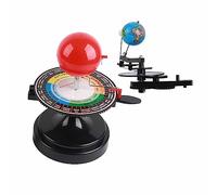 Generic Modèle de Système Solaire DIY Modèle de Planétarium Orbite Soleil Terre Lune avec Axes Mobiles 24 Termes Solaires Base pour Enfants étudiants éducation Astronomie (Coloré)